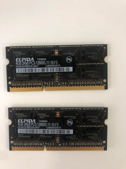Elpida 8GB RAM Kit 2x4gb DDR3 1600mhz PC3-12800S EBJ41UF8BDU5-GN-F Apple Memory Genuine Macbook/iMac
