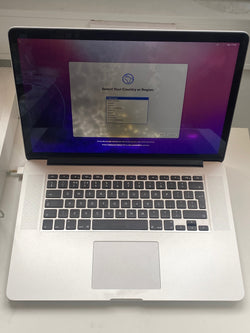 Apple 15" MacBook Pro A1398 Mid-2015 Core i7 2.2gHz 256GB SSD 16GB RAM (Grade C) Silver