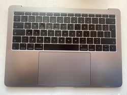 Apple 13" MacBook Pro 2016 2017 Grey A1708 Palmrest Keyboard UK Layout English 821-00681-A Grade A Space Grey 26014