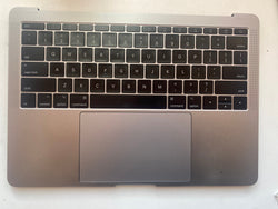 Apple 13" MacBook Pro A1708 2017 Space Grey Laptop Palmrest US Keyboard Layout 2016 English 821-00681-A Grade B 26015