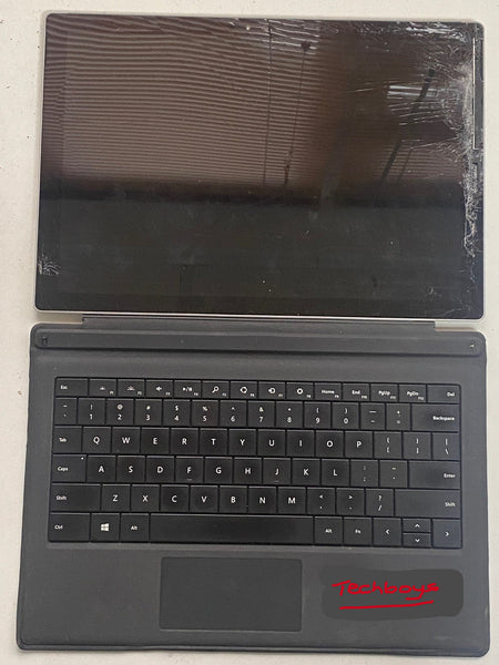 Microsoft SURFACE Pro 4 Tablet Intel Pentium 4GB 128GB SSD Model 1724 FAULTY LCD Spares/Repair Cracked Screen