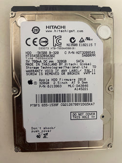 HGST Apple Hard Drive 655-1539F MacBook Pro 13” 15” A1278/A1286 2.5" 320GB SATA 9.5mm HDD