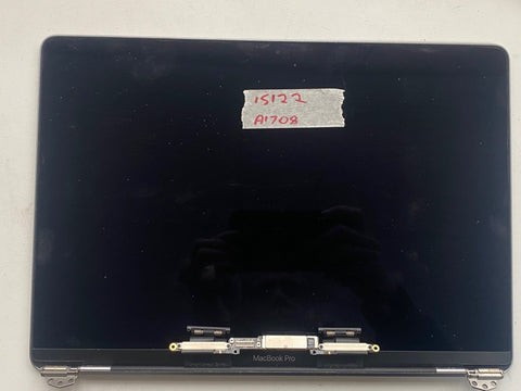 Apple 13" MacBook Pro A1706 A1708 LCD Display Screen 2016 2017 Grey Laptop Lid Assembly Space Grey (Grade A) 15122