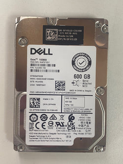 Dell 0FPW68 600GB SAS Server 15K Hard Disk Drive 2.5" Internal ST600MP0036 HDD