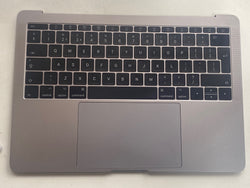 Apple 13" MacBook Pro A1708 2016 2017 Dark Grey Palmrest UK English Keyboard Fan Trackpad 821-00681-A Space Grey Grade B 26012