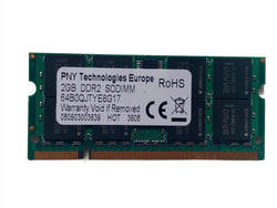 PNY 2GB PC2-5300S Laptop Memory DDR2 667mHz 64B0QJTYE8G17 SoDimm Samsung NP-Q35 Computer RAM