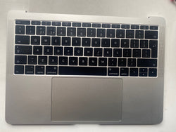 Apple 13" MacBook Pro A1708 2016 2017 Silver Palmrest Battery Keyboard UK Layout English 821-00681 Grade A + Base