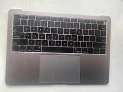 Apple MacBook Air 13" A1932 Mid 2019 Palmrest US English Keyboard Trackpad Grey & Cable Space Grey 0504241