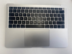 Apple MacBook Air 13" A1932 Mid 2019 Palmrest UK Layout Keyboard Trackpad Silver & Cable P102
