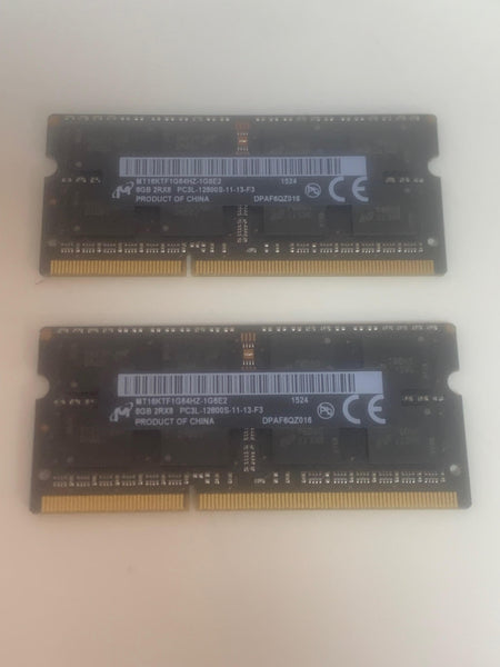 Micron 16GB DDR3L 2x 8GB 1600mHz Apple iMac A1418 A1419 RAM Memory PC3L-12800S  MT16KTF1G64HZ-1G6E2 Genuine Certified
