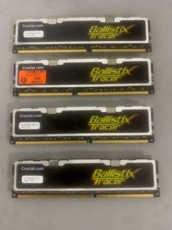 Crucial Ballistix Tracer DDR2 PC Gaming Memory 4x 1GB = 4GB RAM Modules BL12864L503.16TF2Y
