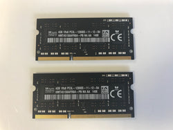 Apple Certified 8GB Memory Kit Hynix RAM modules 2x 4GB HMT451S6AFR8A-PB iMac / MacBook Pro Upgrade PC3L-12800S