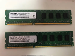 Goldkey 16GB Memory 2x 8GB RAM PC3-12800 DDR3 Computer Upgrade Kit 1600mHz Stick