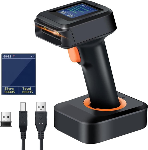 Tera 2D Handheld Laser Barcode Scanner Bluetooth WIFI USB Cable & Stand HW0006 ** Missing Dongle **