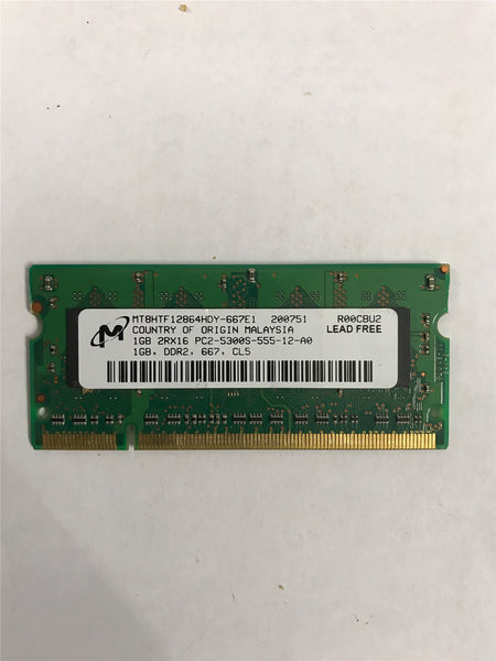 Micron 1GB DDR2 667mhz Memory PC2-5300S MT8HTF12864HDY-667E1 iMAC A1224/A1225