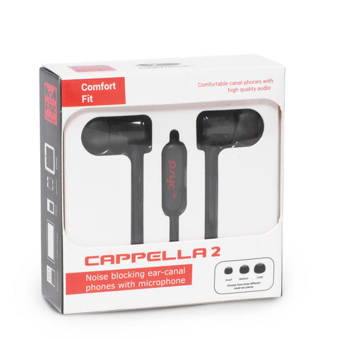 PSYC Cappella 2 In-Ear Surround Sound Stereo Earphones 3.5mm Wired Headphones with Mic (In-Line Volume Control) iPod/MP3/Mobile Phone