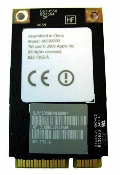 Apple iMac Macbook MacMini Airport WiFi Card 825-7362-A (AR5BXB92) 607-3759-A