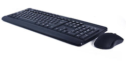 Paradox VI (6) Black 2.4Ghz Wireless Computer PC Keyboard & Mouse Set Bundle NEW