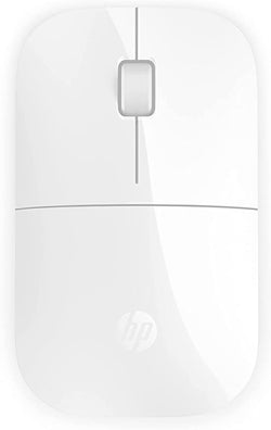 HP - PC Z3700 Wireless Mouse, Precise Sensor, Blue LED Technology, 1200 DPI, 3 Buttons, Scroll Wheel, 2.4 GHz Wireless USB Receiver Included, Practical and Comfortable Design, White