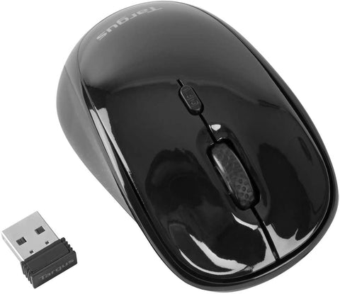 Targus AMW50EU Wireless Optical Mouse Black Computer/Laptop Cordless Mice Windows/Apple Macbook Mac OS