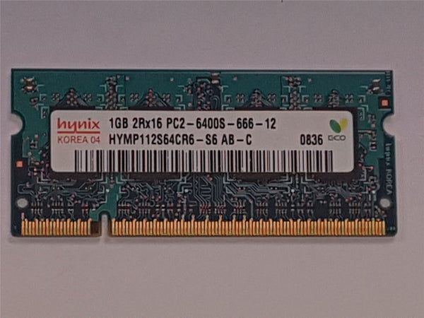 Hynix 1GB DDR2 800mhz PC2-6400S HYMP112S64CR6-S6 Sodimm Memory iMac A1224 A1225