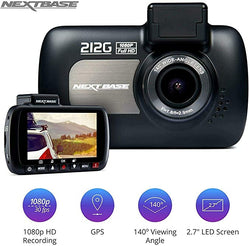 Nextbase 212G  Full HD 1080p 30fps In-Car Dash Cam Front Camera DVR 2.7" LED Screen 140° Viewing Angle + GPS Black