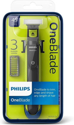 Philips One Blade Shaver Face Razor Electric Trimmer QP2520/25 with 3 Combs for Length