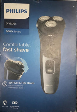 PHILIPS Wet&Dry Cordless Mens Shaver 3000 Series