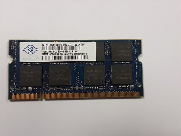 Apple Cerfitified 1GB Nanya NT1GT64U8HB0BN-3C DDR2 PC2-5300S RAM Memory Module