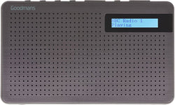 Goodmans Portable Digital/DAB & FM RDS Radio Mains and AA Battery Powered with Headphone Socket in Slate Grey