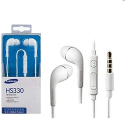Original Genuine Samsung HS-330 In Ear Headphones with Built In Remote Control and In-Line Microphone - white