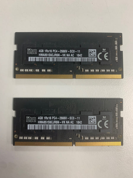 Apple 8GB (2x4GB) iMac Mid-2017 HYNIX Memory RAM Kit PC4-2666V RAM HMA851S6CJR6N-VK Laptop Memory Kit