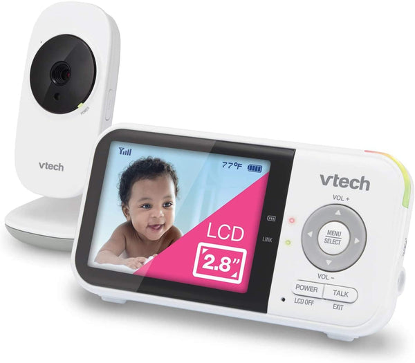 VTech 2.8" Digital Video Baby Monitor VM819 High- Resolution Colour LCD Display with Extended Battery Life (See, Hear & Talk)