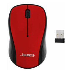 Jedel W920 2.4Ghz Wireless Optical PC Scroll Mouse 1200dpi Laptop Computer / MacBook (RED)