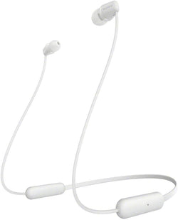 SONY WI-C200 Wireless White Bluetooth Headphones with Neckband compatible with iPhone Samsung Smartphones Android/iOS